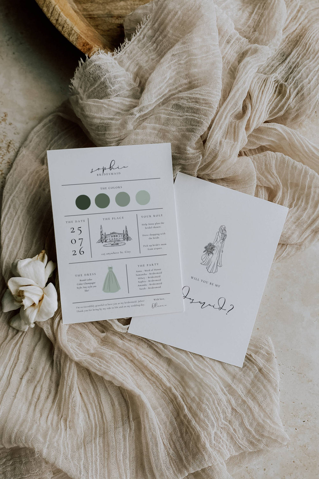 Bridesmaid Info Card: What to Include & Why It Matters