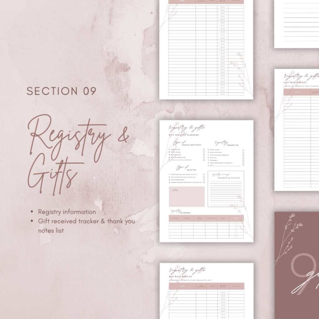 Digital Wedding Planner: Printable Wedding Binder and Bridal Organizer for DIY Brides