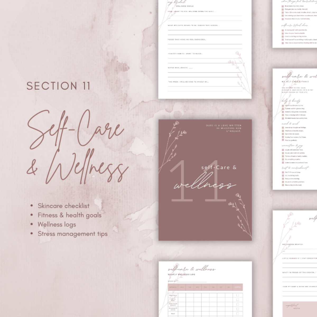 Digital Wedding Planner: Printable Wedding Binder and Bridal Organizer for DIY Brides