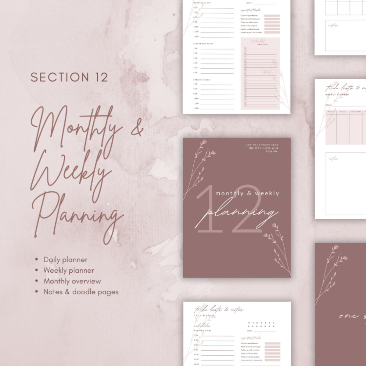 Digital Wedding Planner: Printable Wedding Binder and Bridal Organizer for DIY Brides