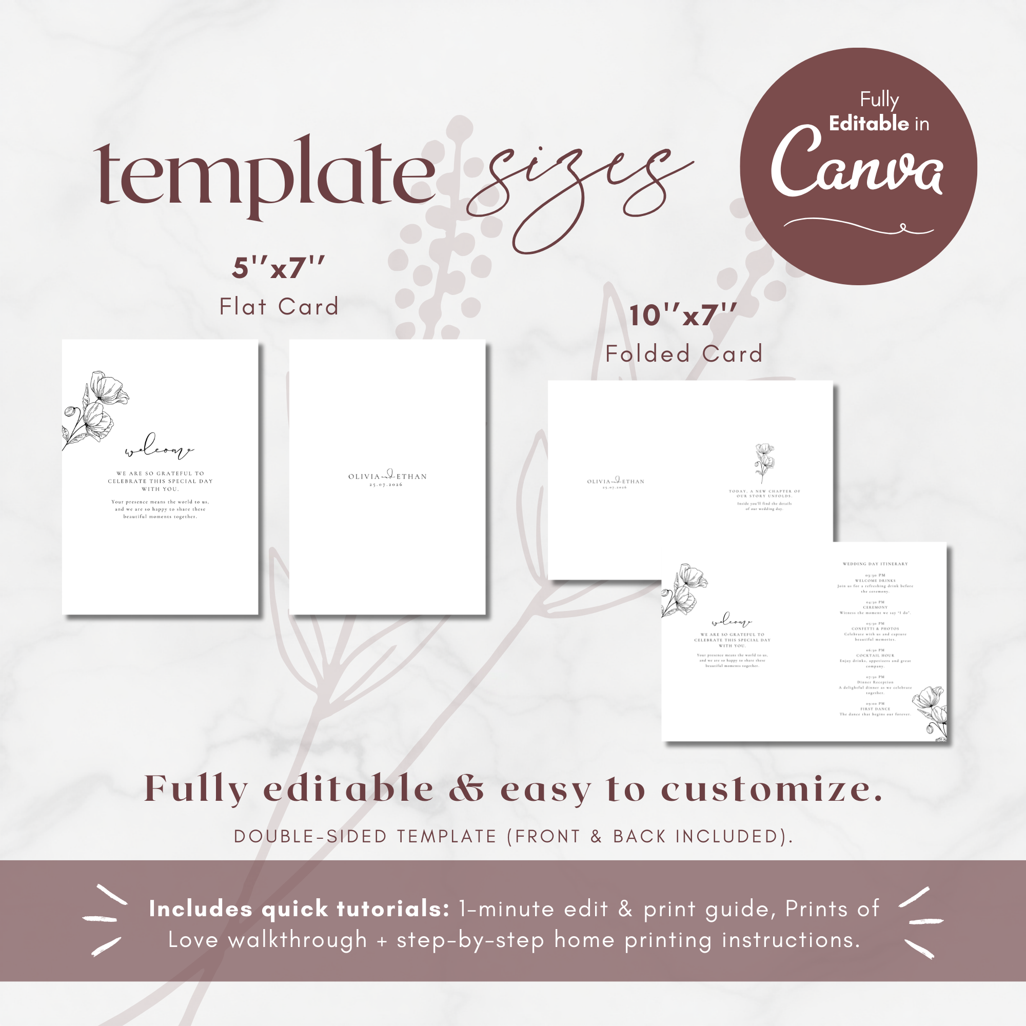 Alba Serenity Welcome Card Template