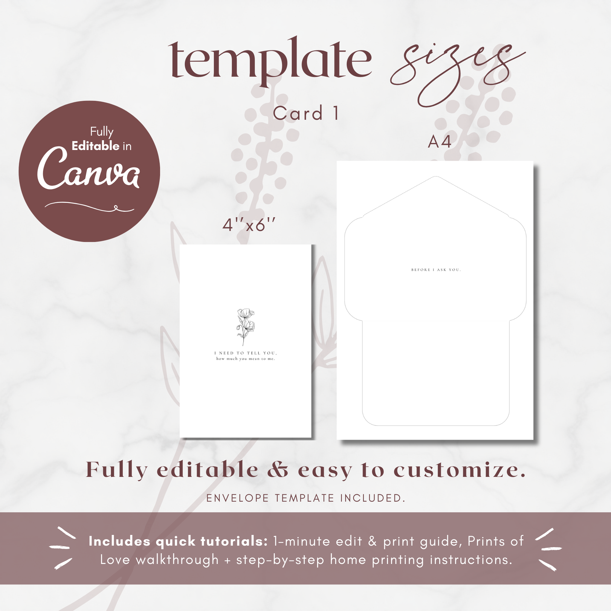 Alba Serenity Bridesmaids Gift Box Templates