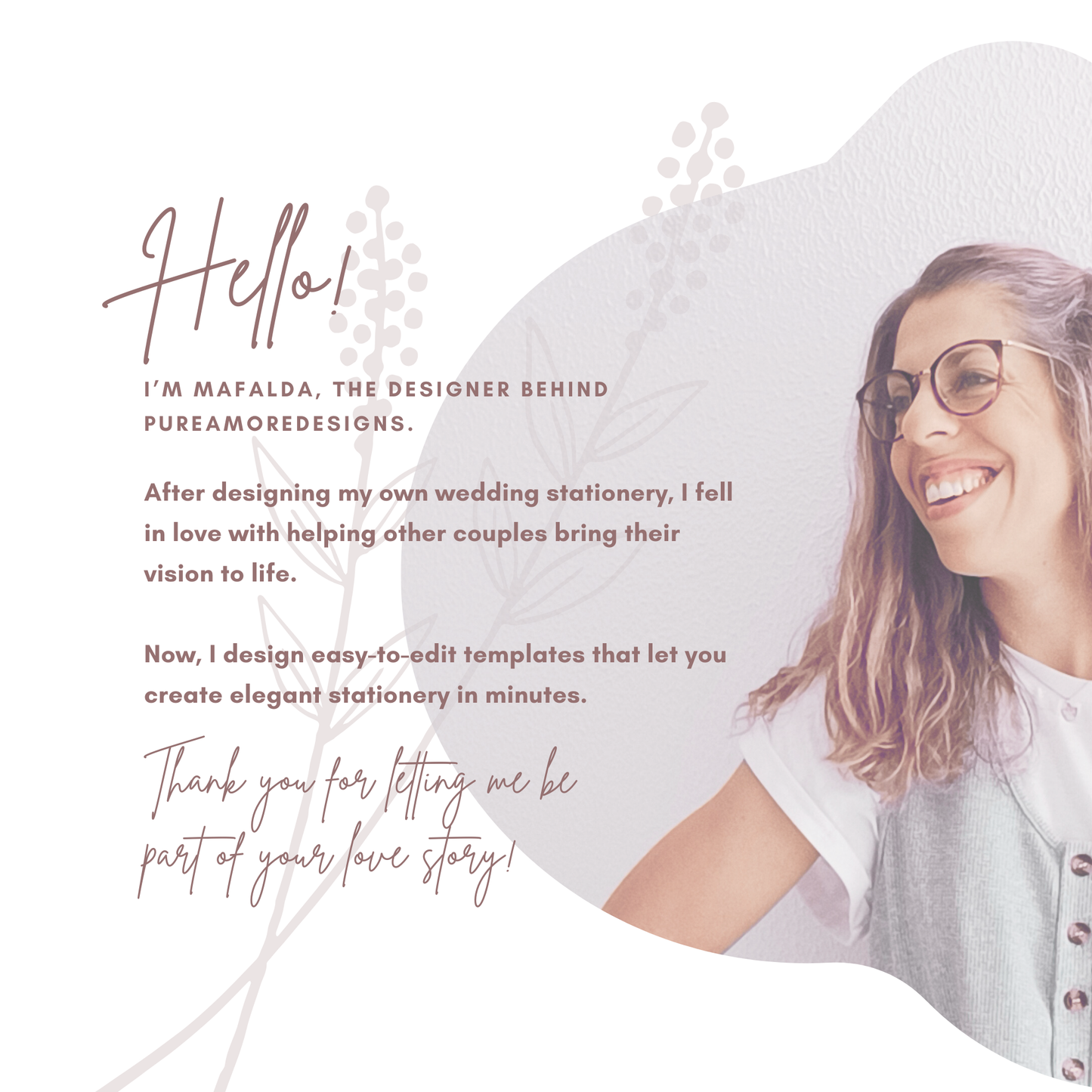 Ornament Template "Monogram Brush" | The Modern Romantic Collection