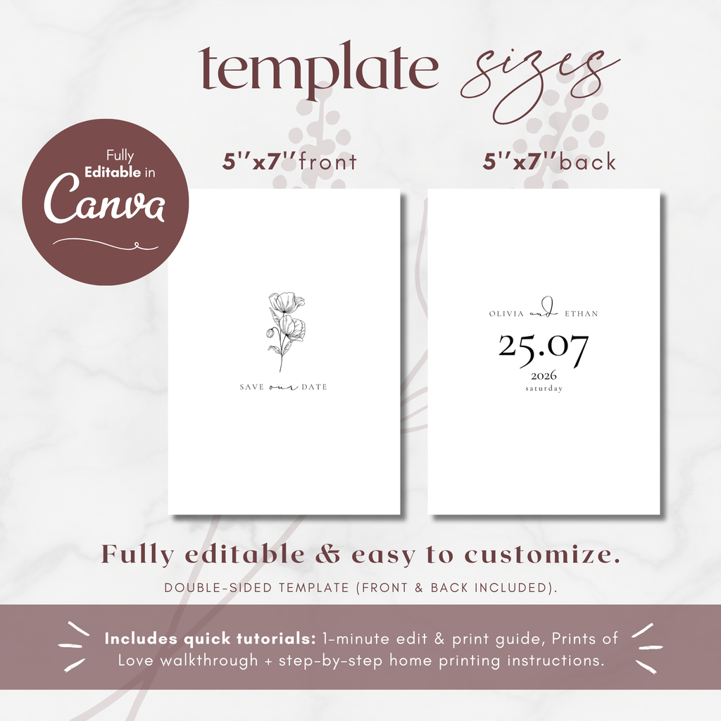 Alba Serenity Save the Date Template