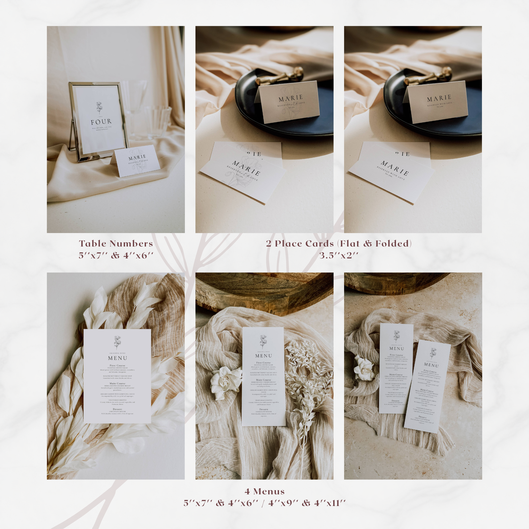 Alba Serenity Wedding Templates Bundle