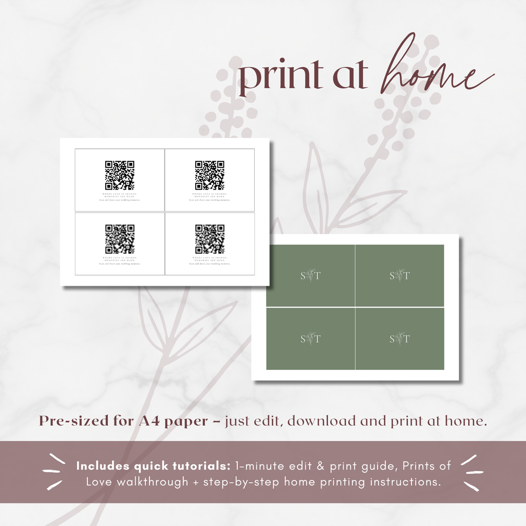 Oliva Essence Share the Love Template Card with QR Code