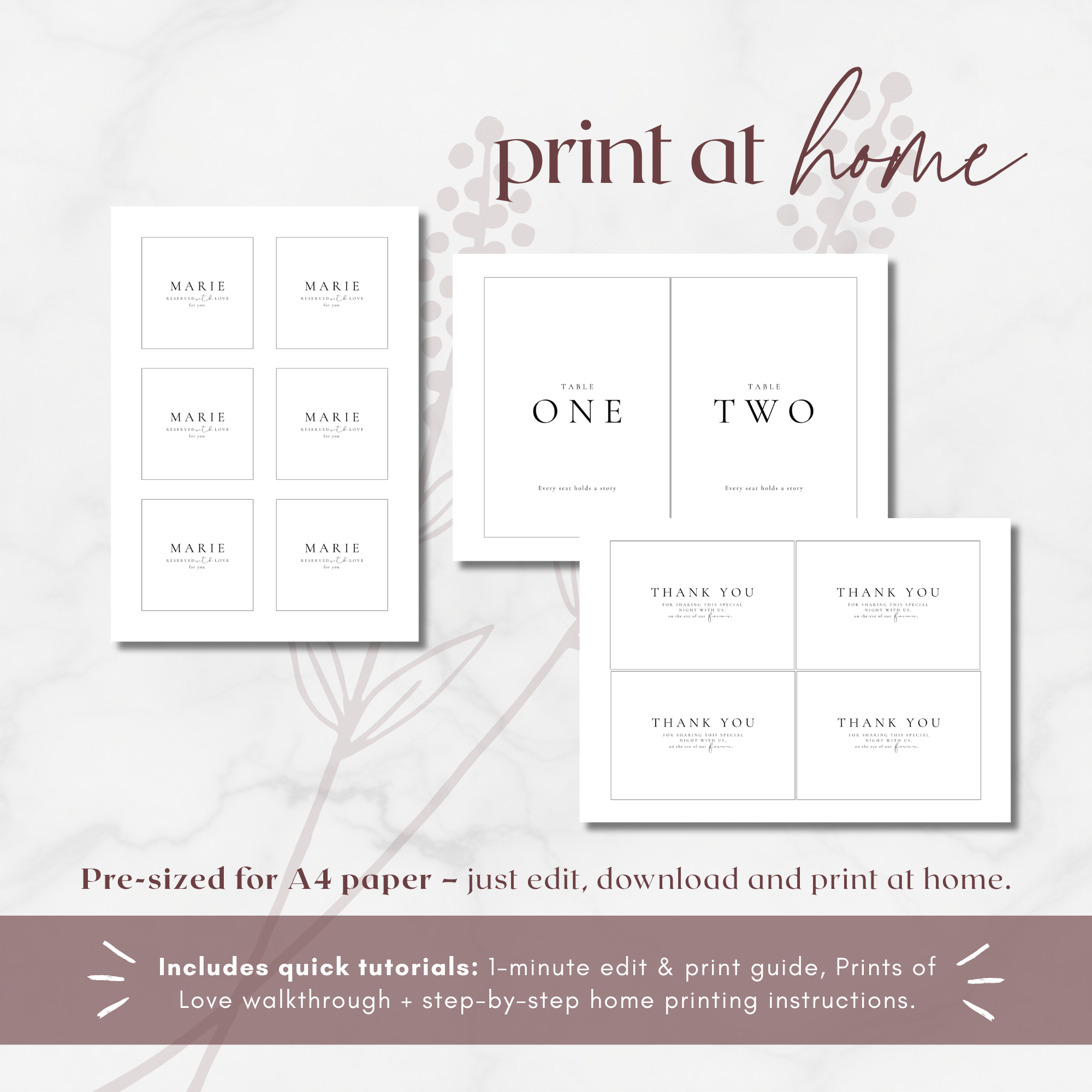 Alba Serenity Rehearsal Dinner Bundle