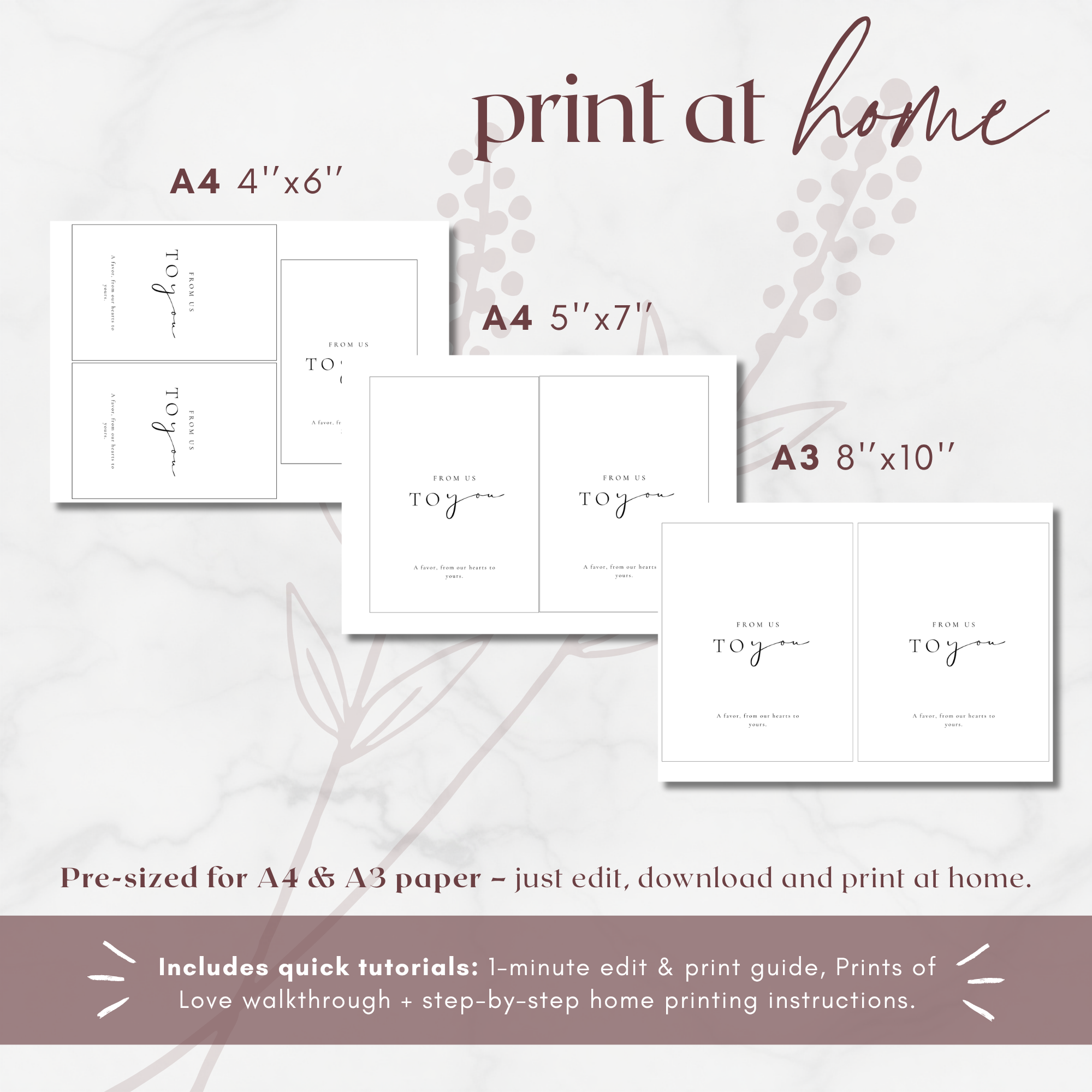 Alba Serenity Wedding Favors Sign Template
