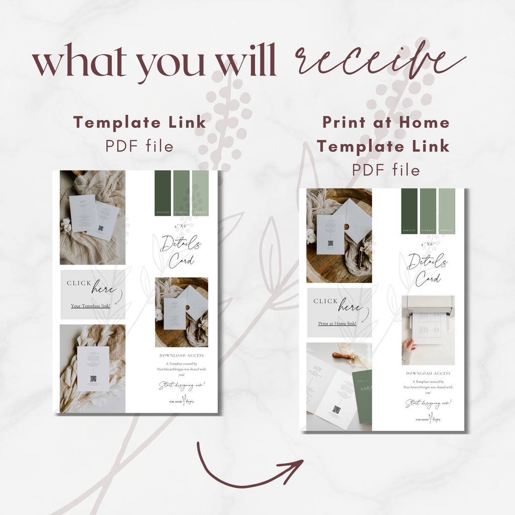 Oliva Essence Details Card Template with QR Code