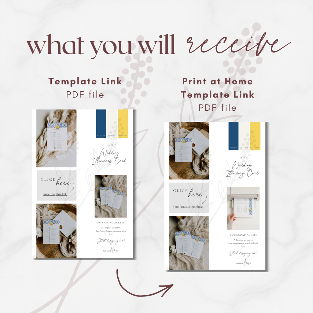 Solea Mare Wedding Day Itinerary Template
