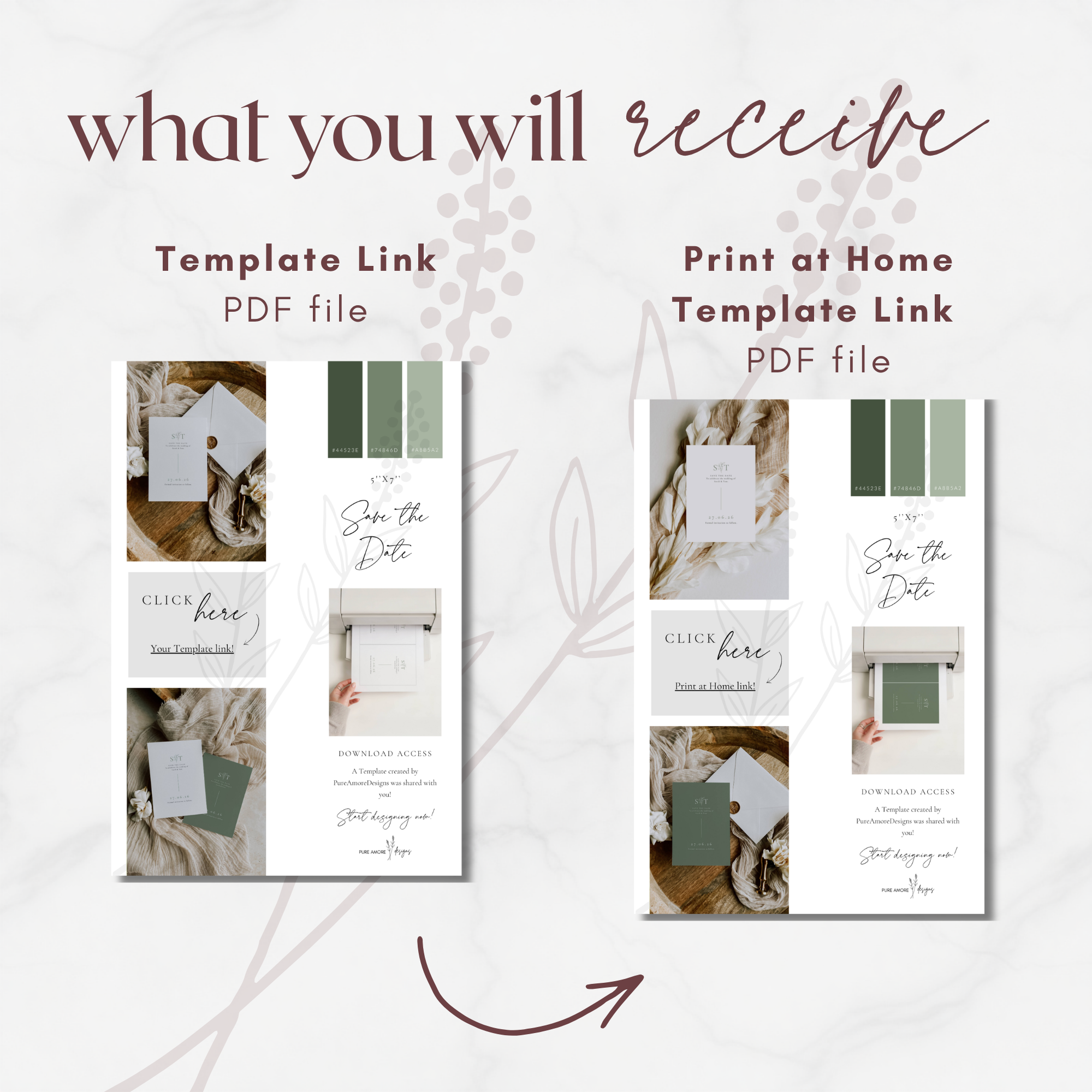 Oliva Essence Save the Date Template