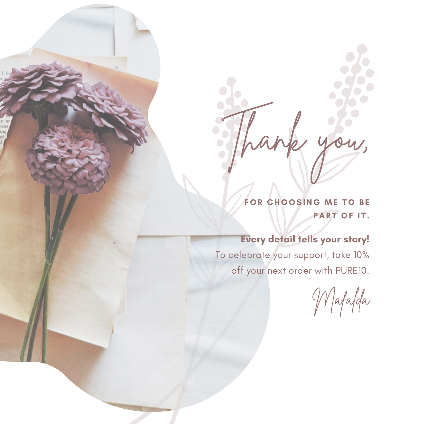 Ornament Template "Monogram Brush" | The Modern Romantic Collection