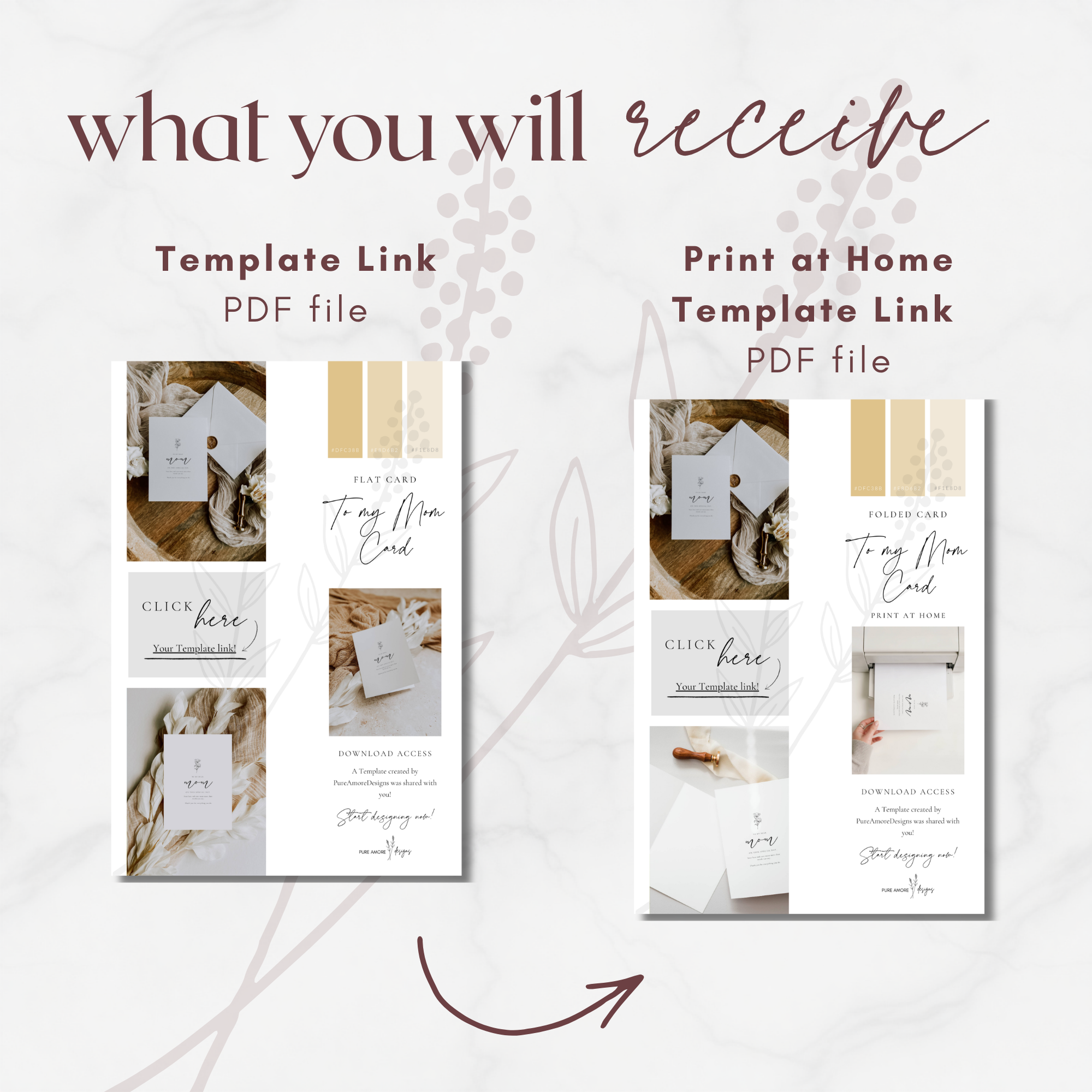 Alba Serenity To My Mom Card Template: Mother of the Bride and Groom