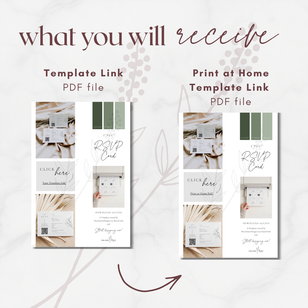 Oliva Essence RSVP Card Template