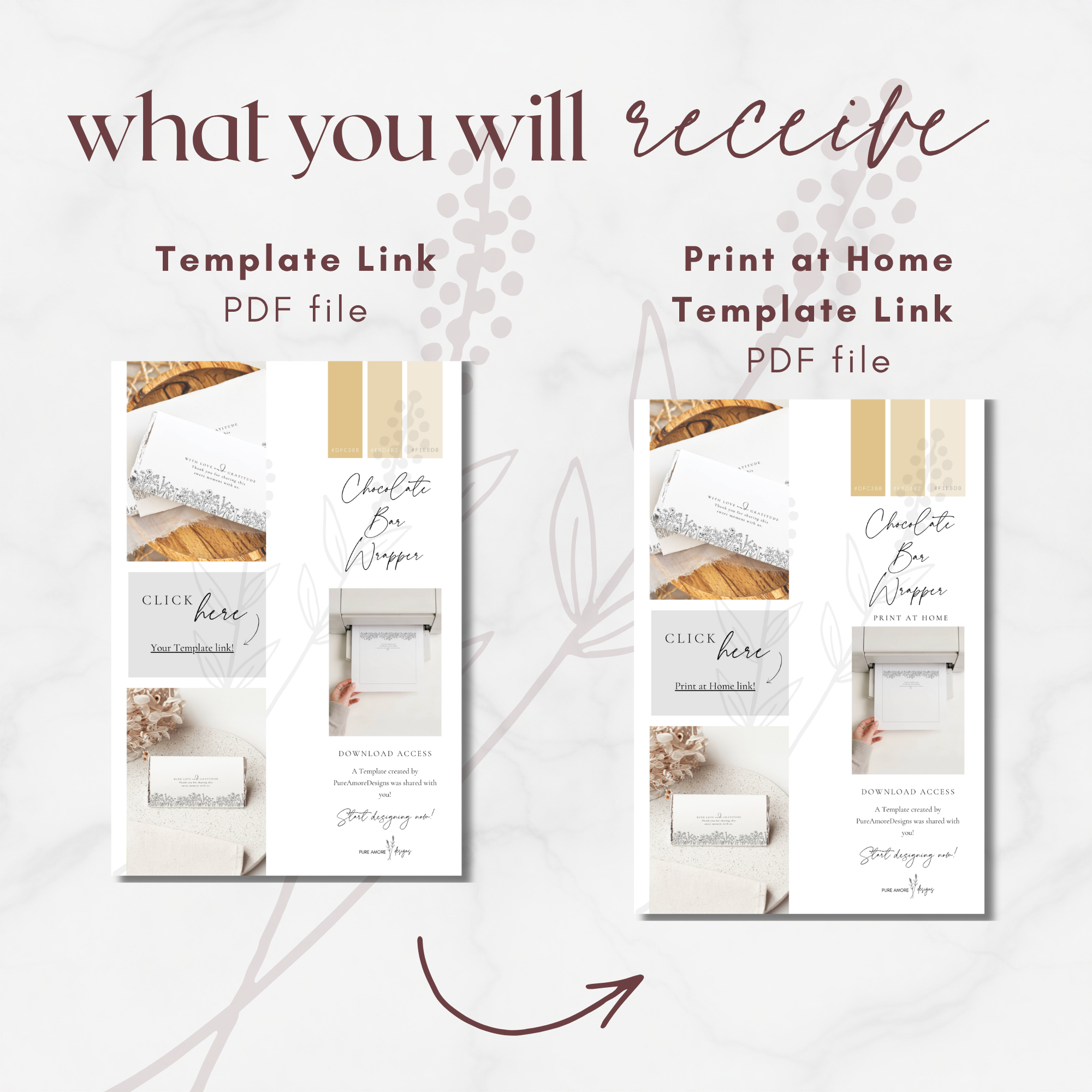 Alba Serenity Chocolate Bar Wrapper Template