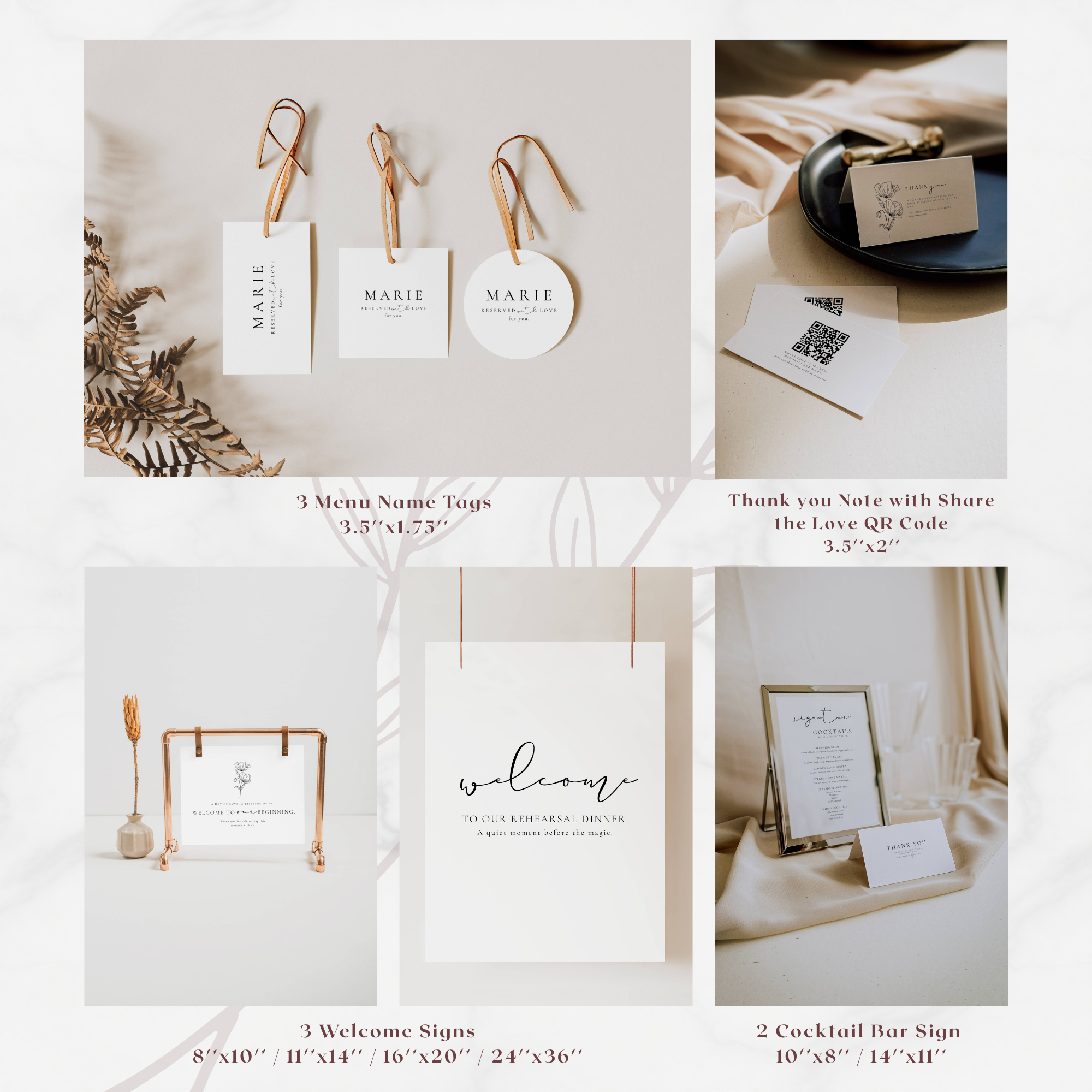 Alba Serenity Wedding Templates Bundle