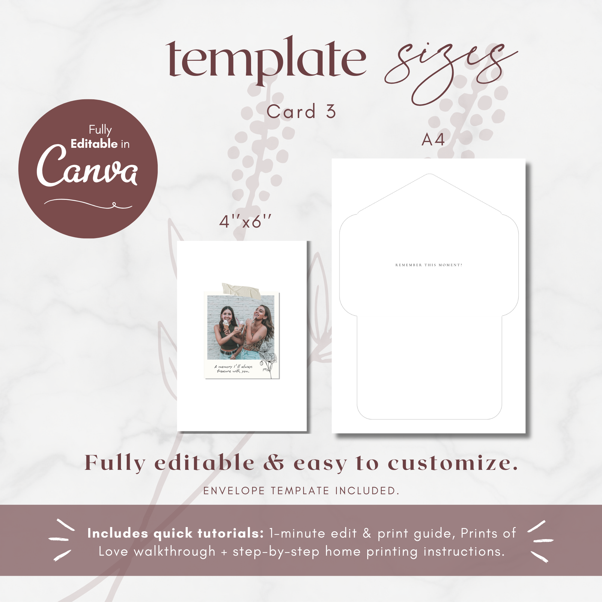 Alba Serenity Bridesmaids Gift Box Templates