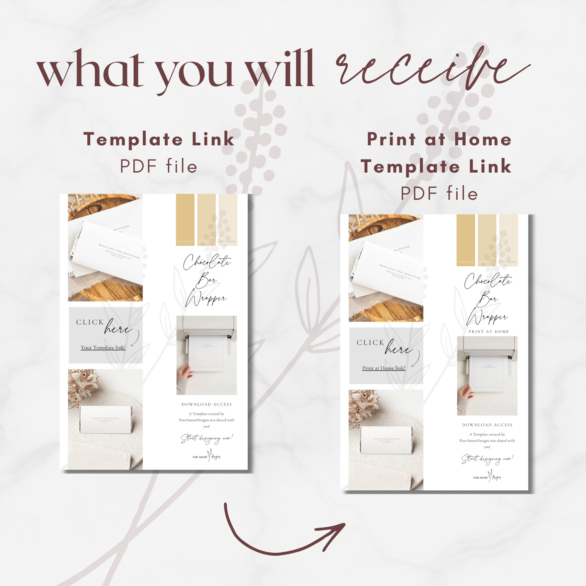 Alba Serenity Chocolate Bar Wrapper Template