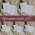 Alba Serenity Wedding Game Cards Bundle Templates