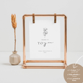 Alba Serenity Wedding Favors Sign Template