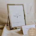 Alba Serenity Wedding Favors Sign Template