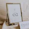 Oliva Essence Table Numbers Template