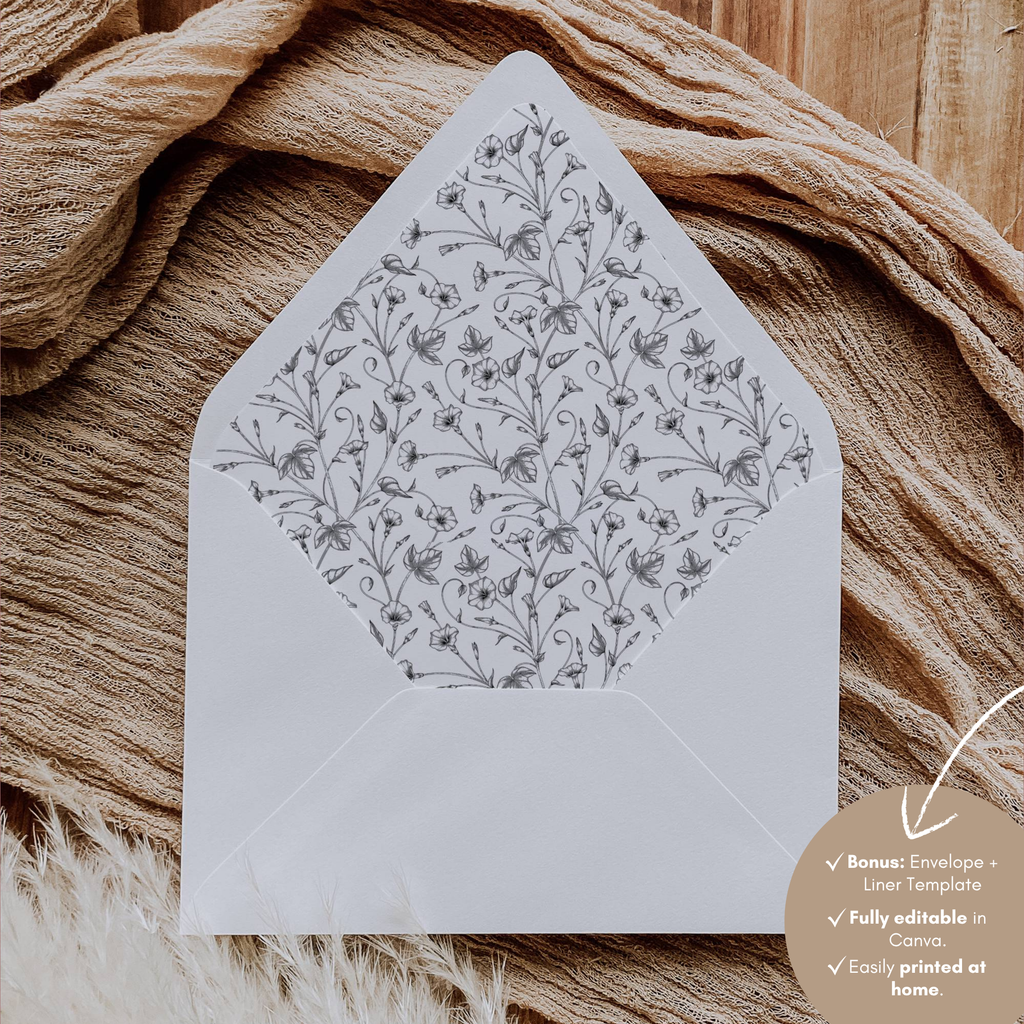 Alba Serenity Envelope Liner Template