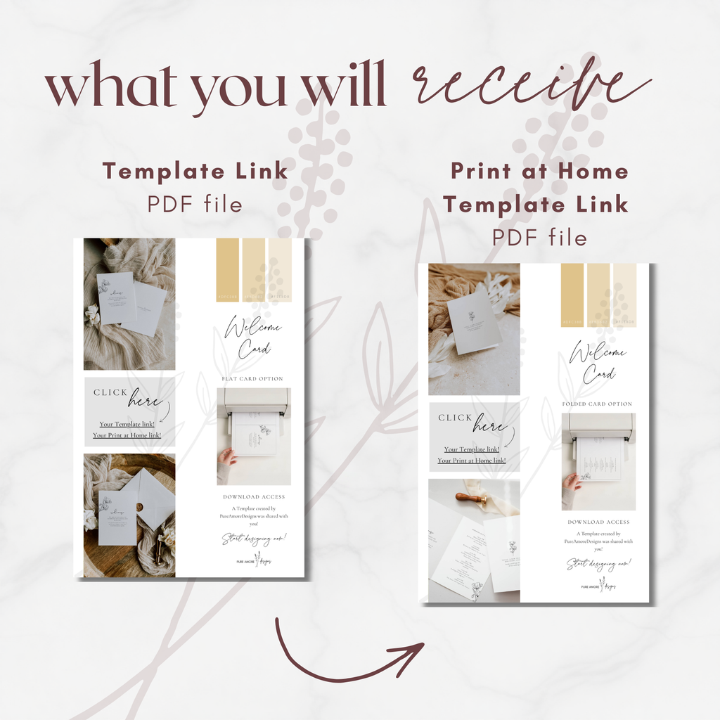 Alba Serenity Welcome Card Template