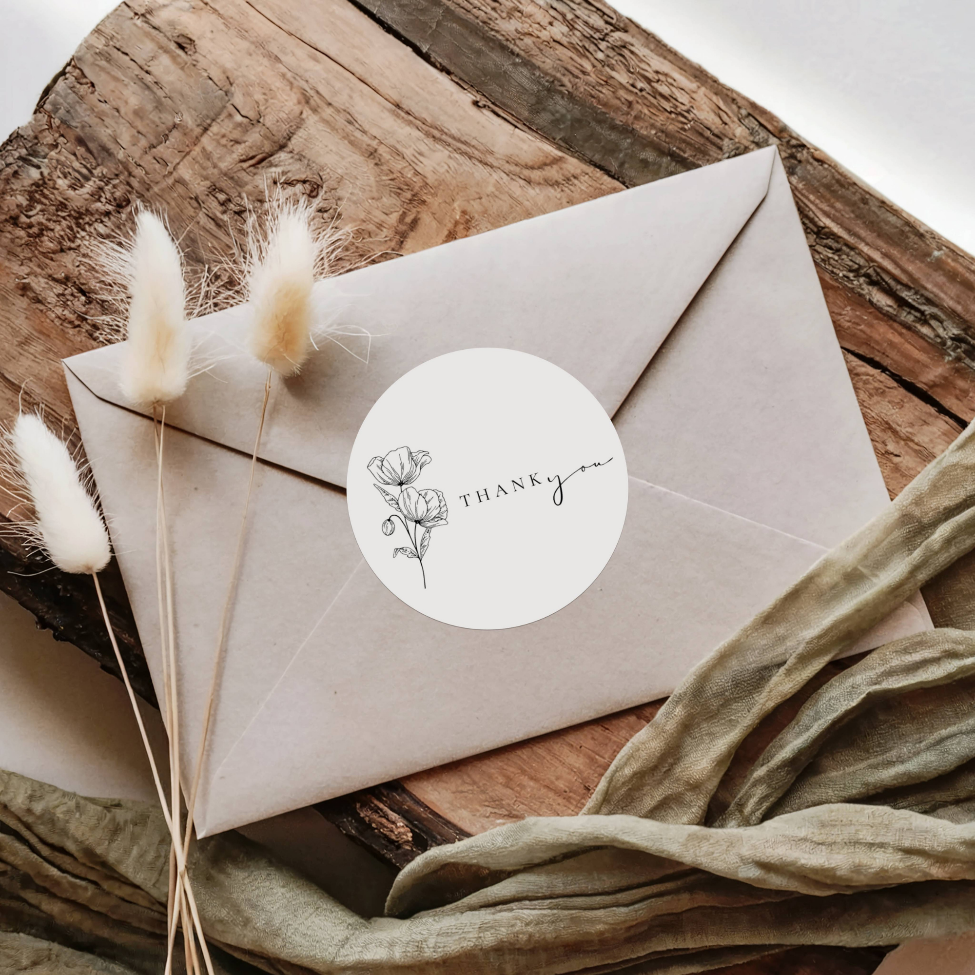 Alba Serenity Wedding Favors Sticker Template