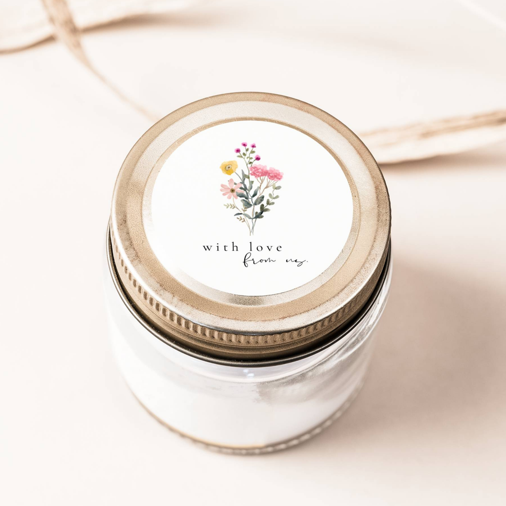 Aurora Valea Wedding Favors Sticker Template