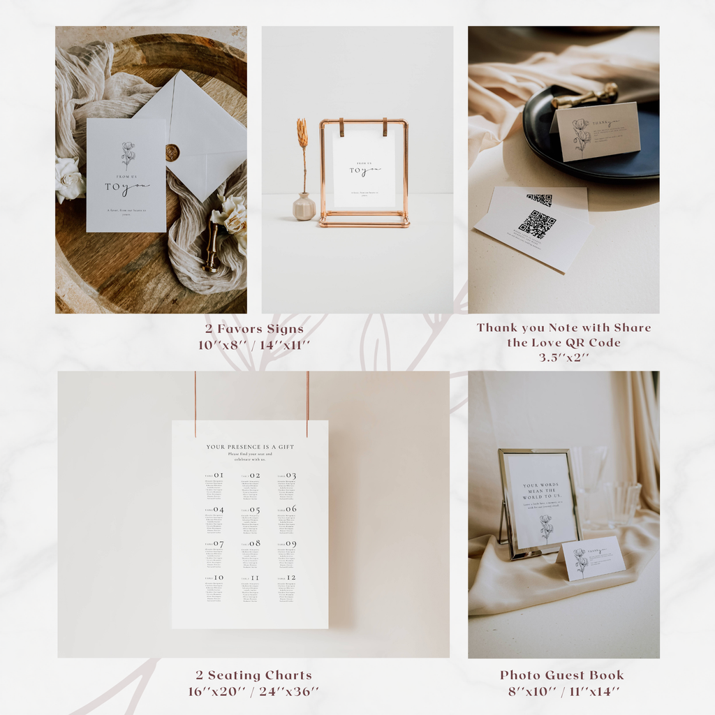 Alba Serenity Wedding Templates Bundle