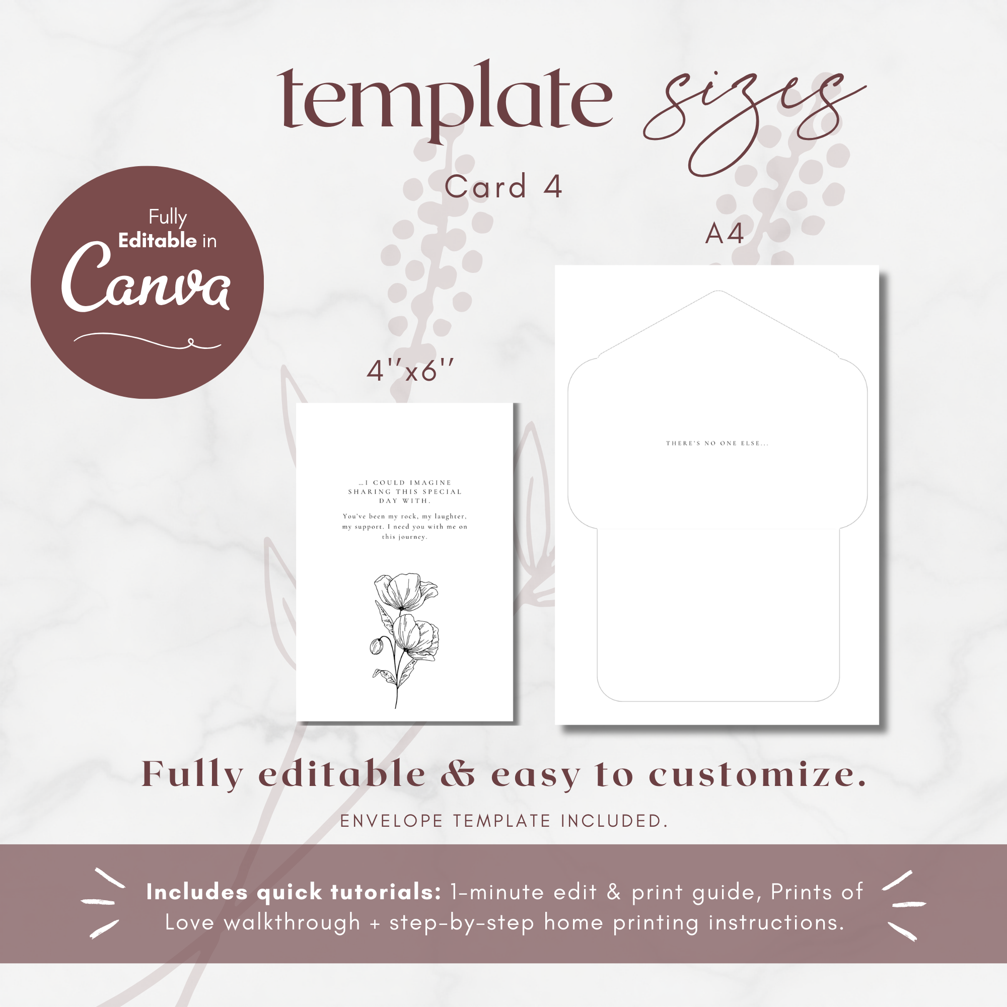 Alba Serenity Bridesmaids Gift Box Templates