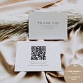 Alba Serenity Thank You Card Template with QR Code