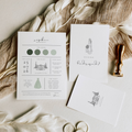 Oliva Essence Bridesmaid Info Card Template Bundle