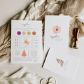 Aurora Valea Bridesmaid Info Card Template