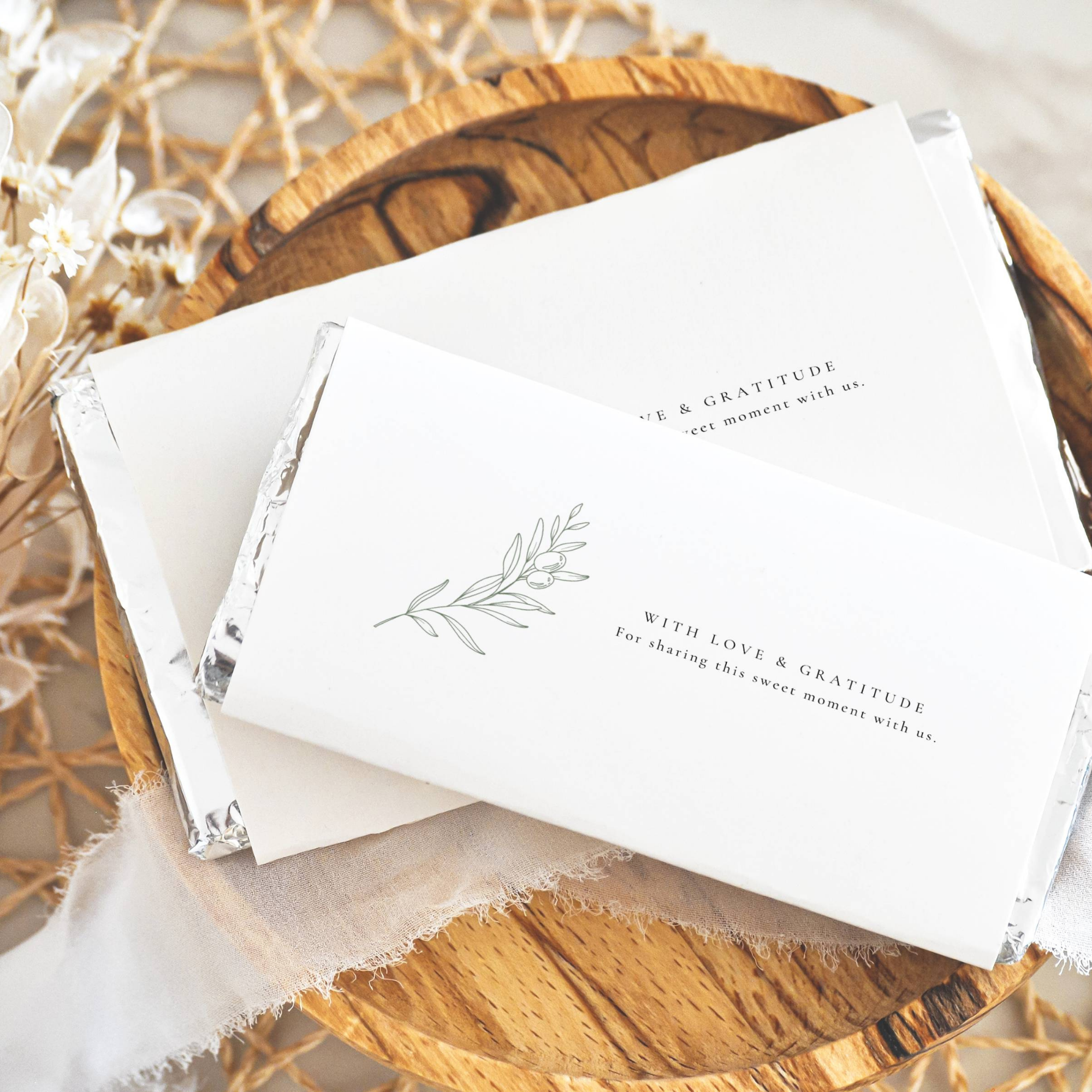 Oliva Essence Chocolate Bar Wrapper Template