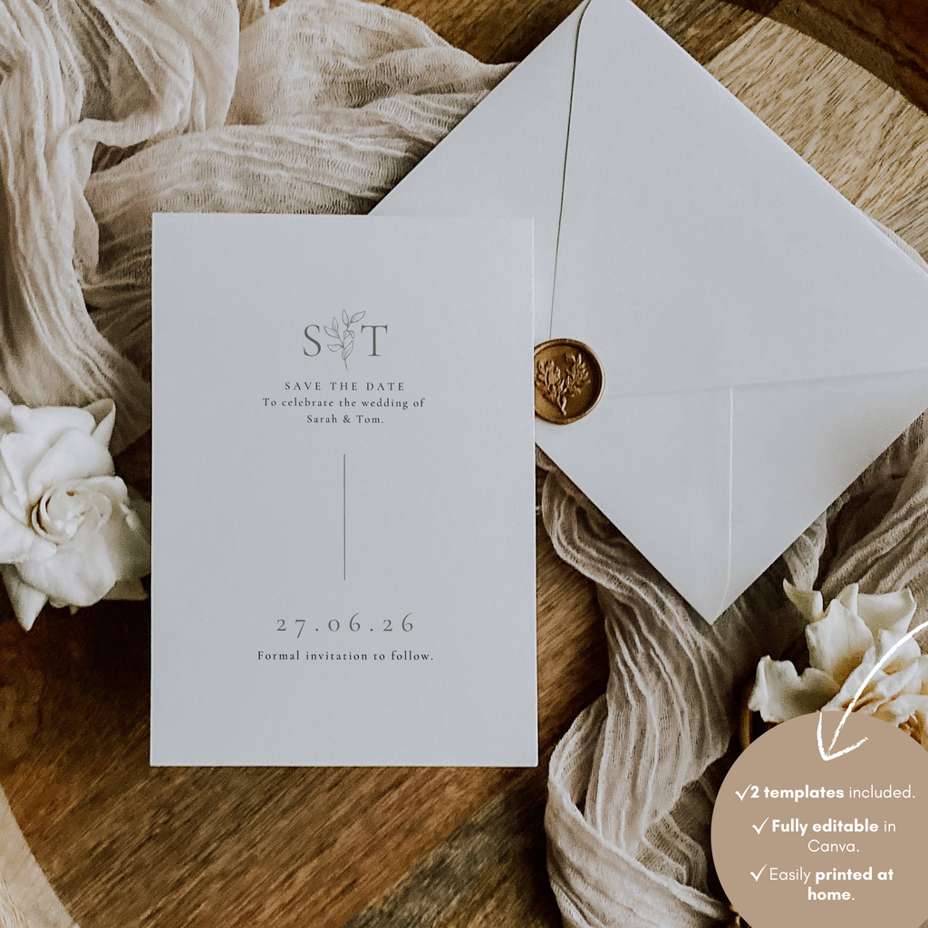Oliva Essence Save the Date Template