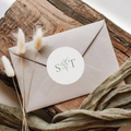 Oliva Essence Wedding Favor Sticker Template