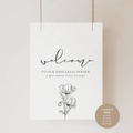 Alba Serenity Wedding Rehearsal Dinner Sign Template