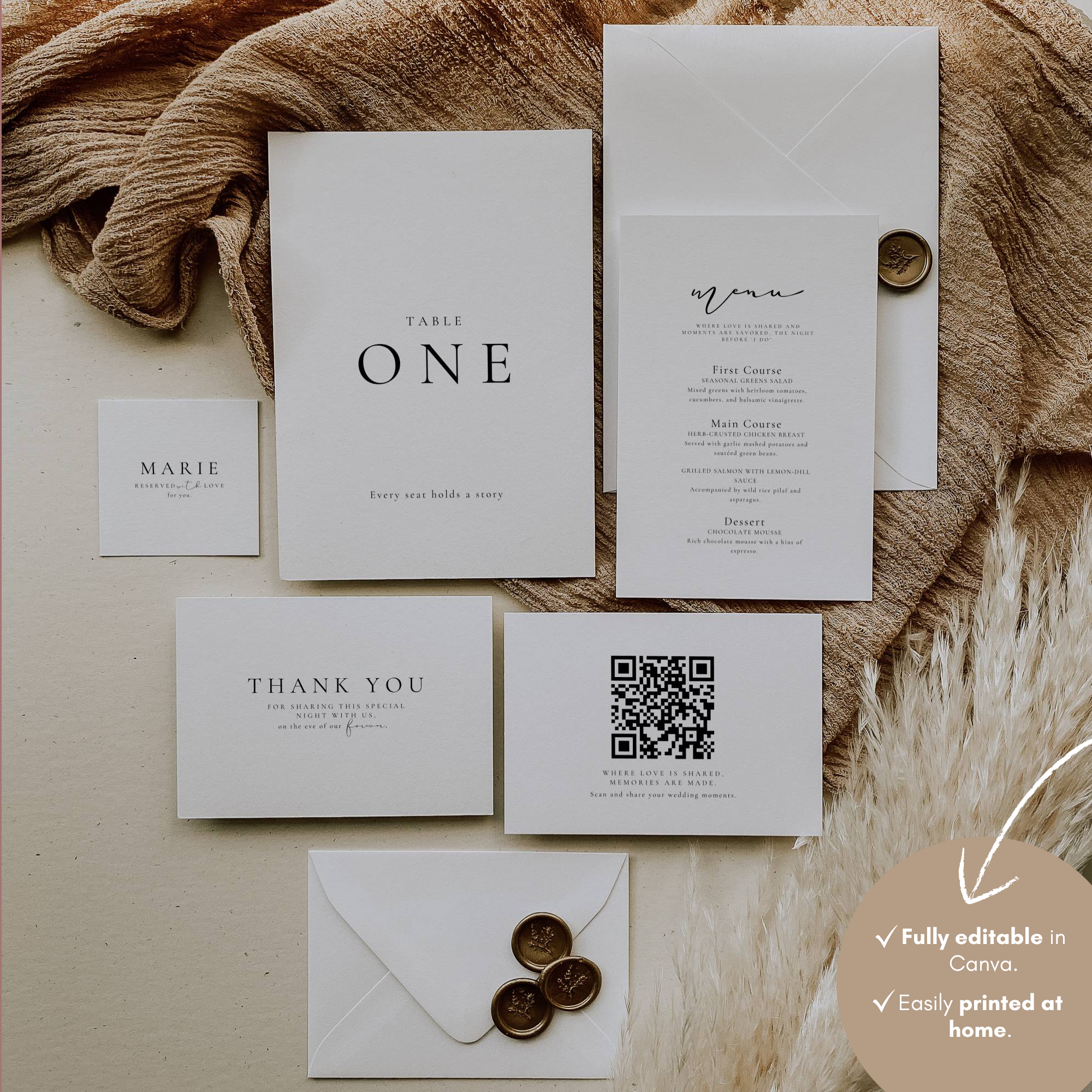 Alba Serenity Rehearsal Dinner Bundle