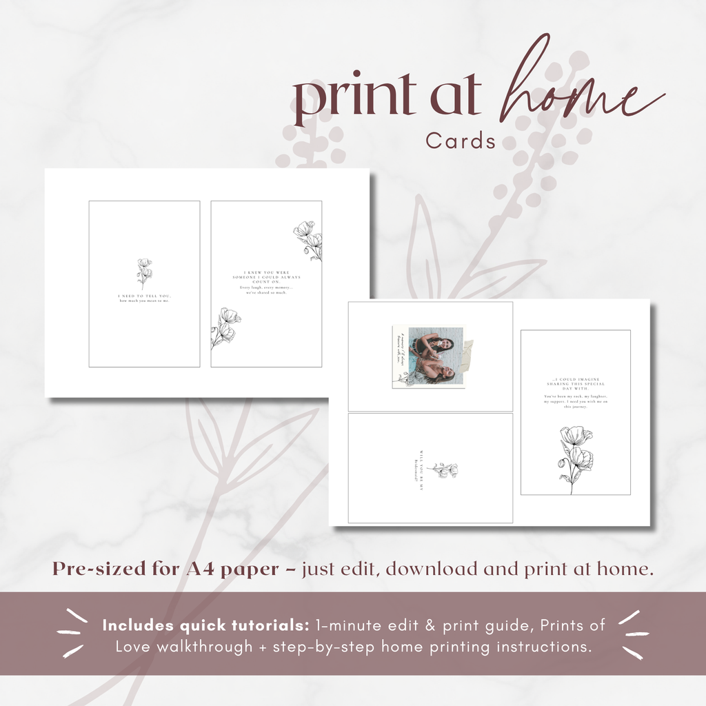 Alba Serenity Bridesmaids Gift Box Templates