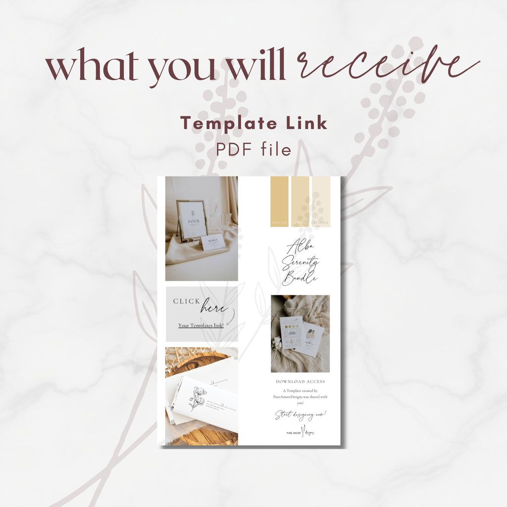 Alba Serenity Wedding Templates Bundle