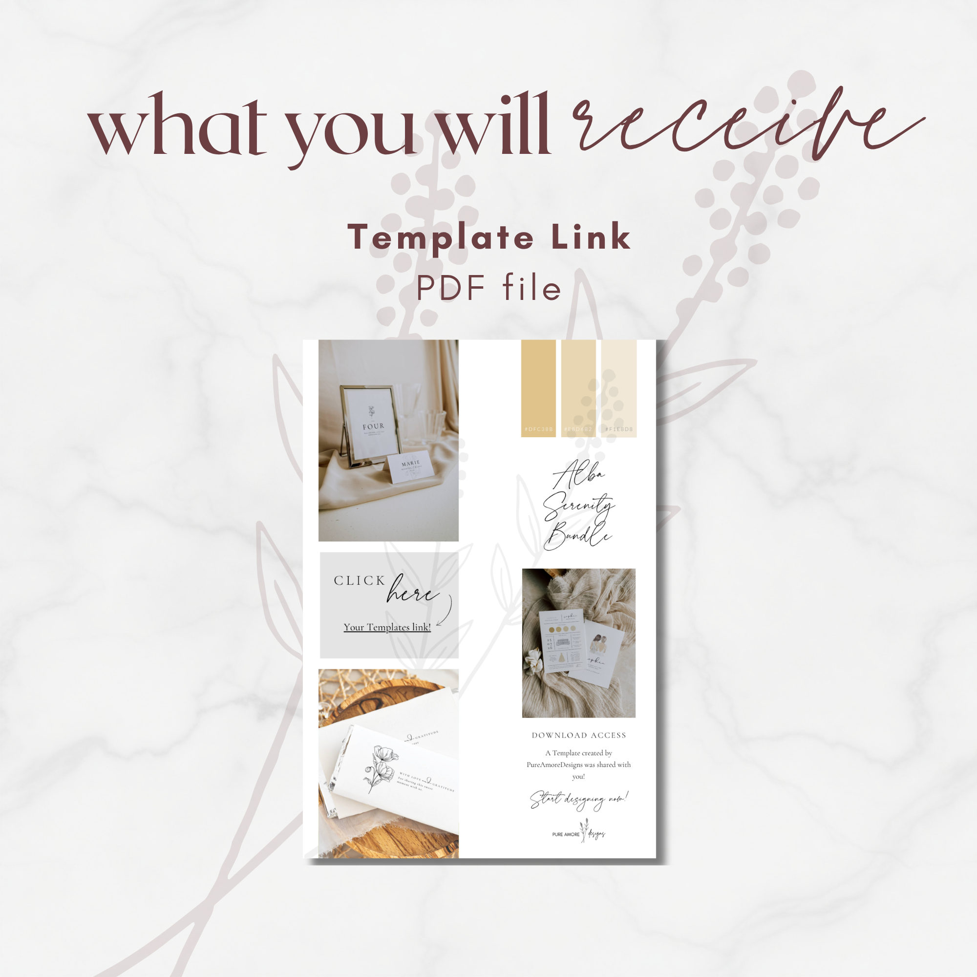 Alba Serenity Wedding Templates Bundle