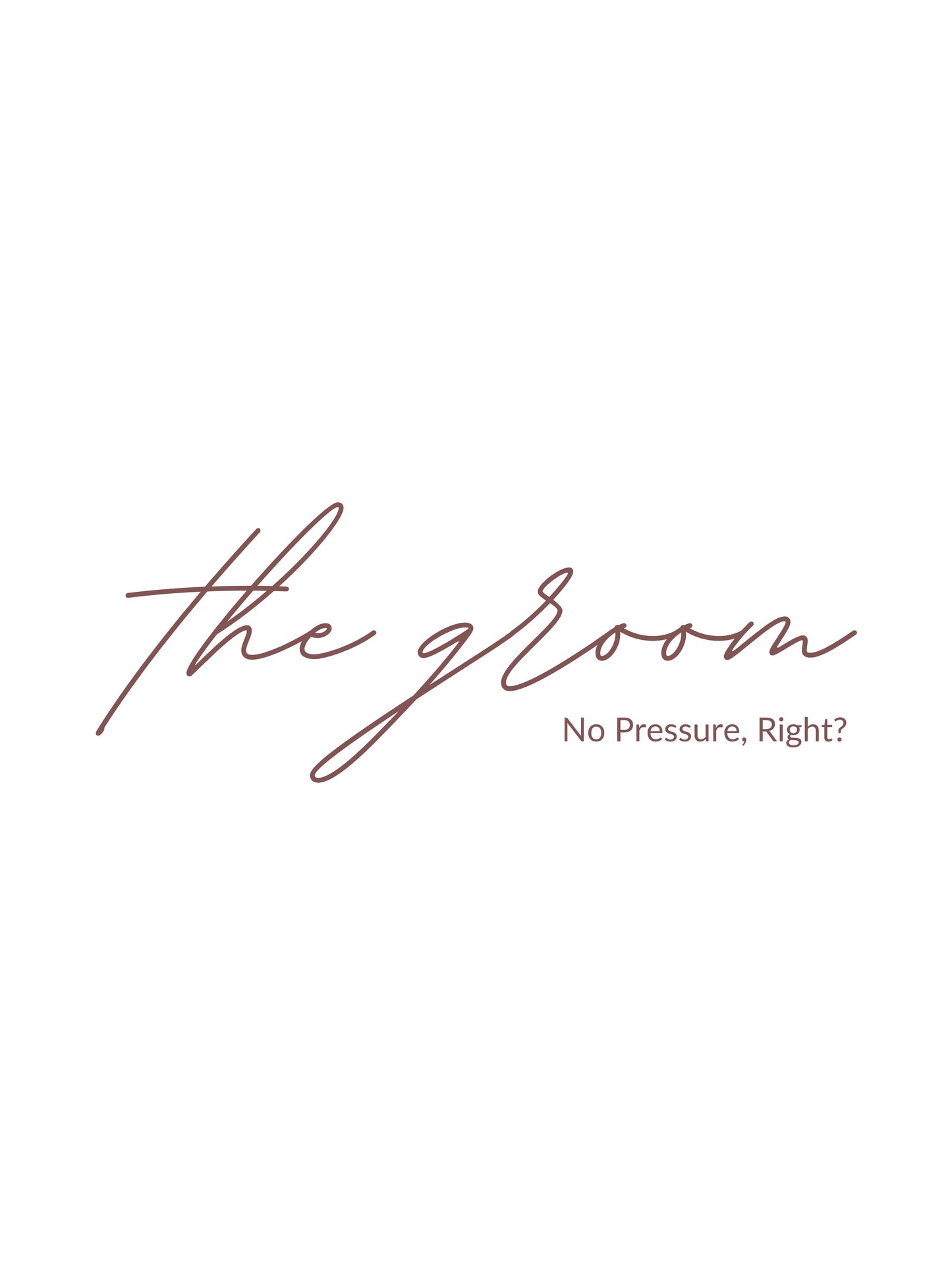 Groom T-shirt Template "The Groom" | Modern Romantic Collection