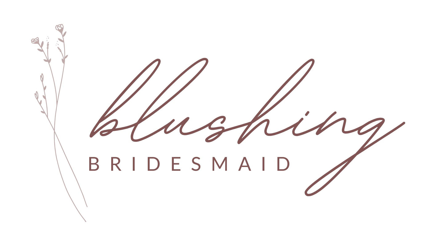 Cosmetic Bag Template "Blushing Bridesmaid" | Modern Romantic Collection
