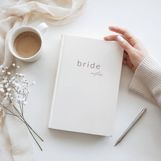 Notebook Template "Bride Notes" | Modern Romantic Collection