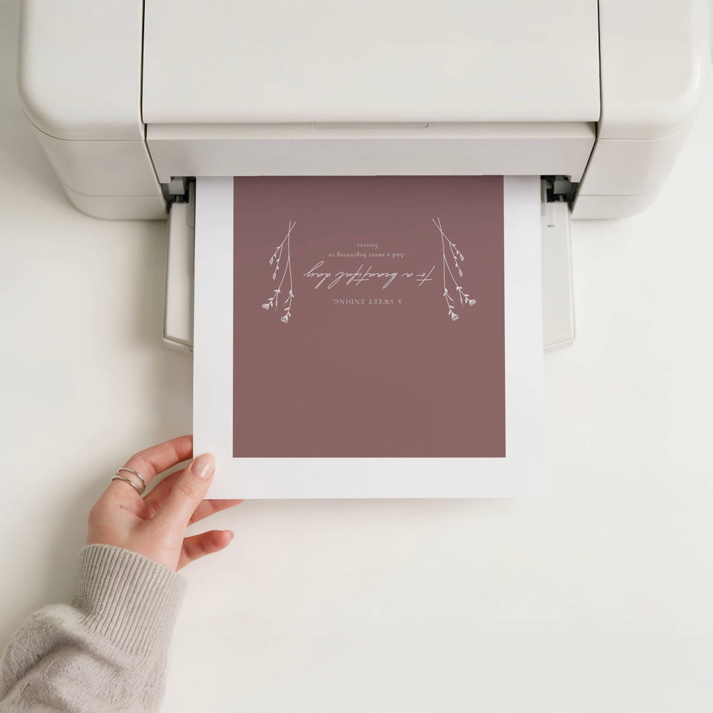 Modern Romantic Chocolate Bar Wrapper Template