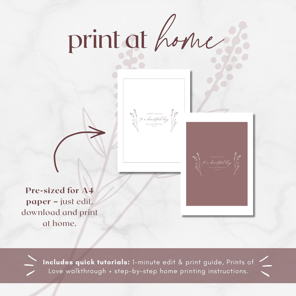 Modern Romantic Chocolate Bar Wrapper Template