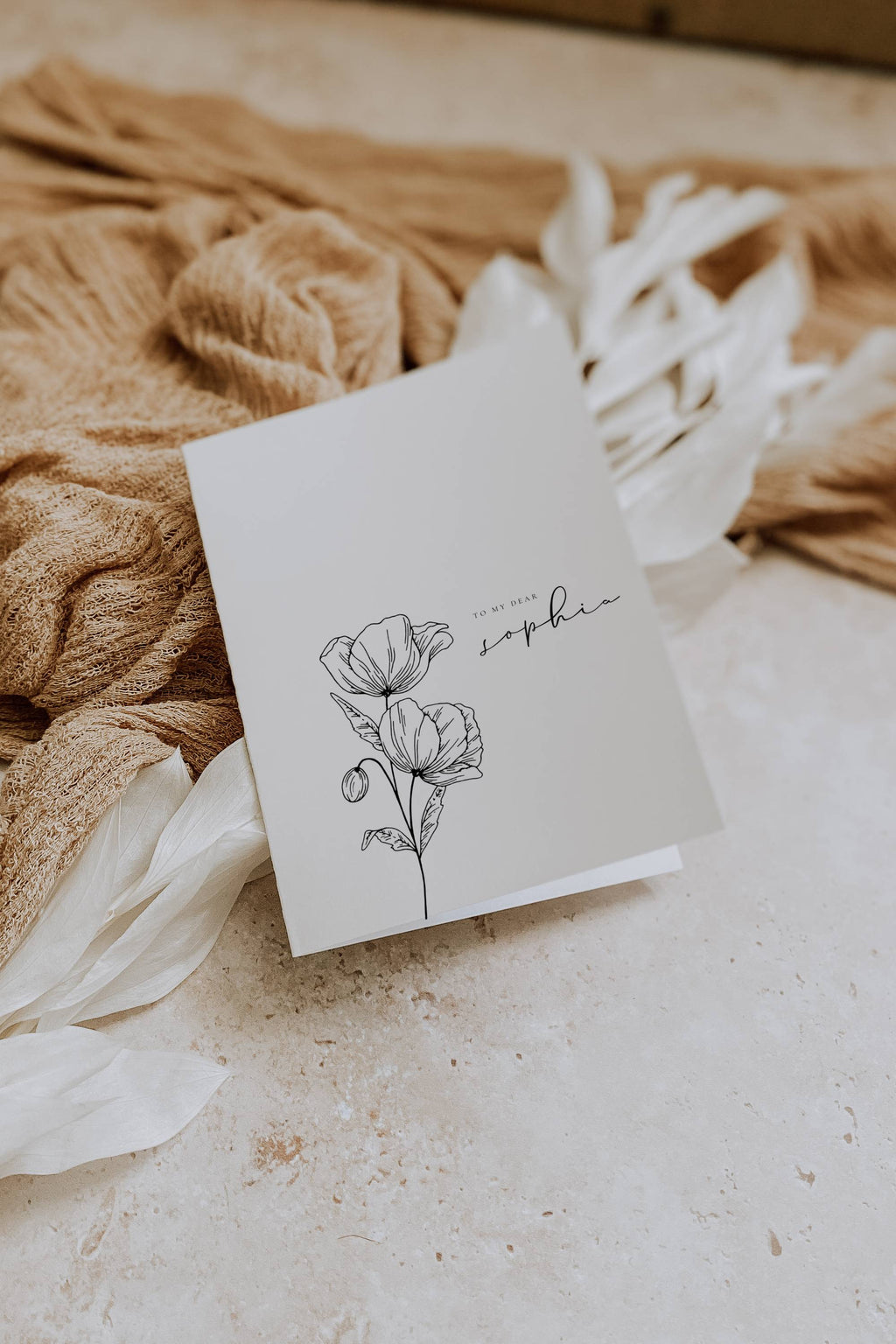 Alba Serenity Bridesmaid Proposal Card Template