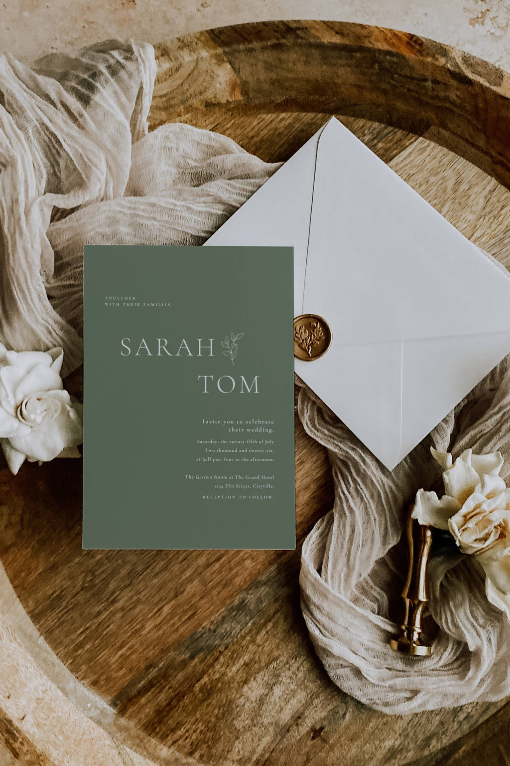 Oliva Essence Wedding Invitation Template